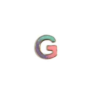 آویز حرف G مینا