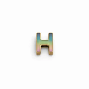 آویز حرف H مینا
